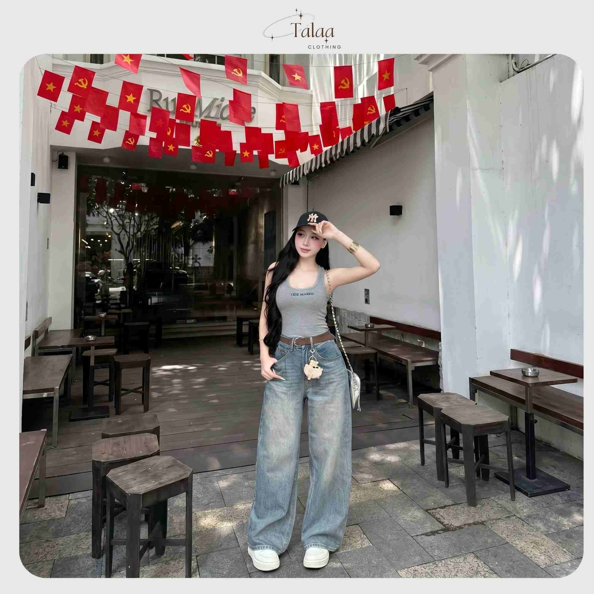 Quần Jean Suông Quốc Dân Cho Mọi Cô Nàng TaLaa - TL0061 - Ảnh 5