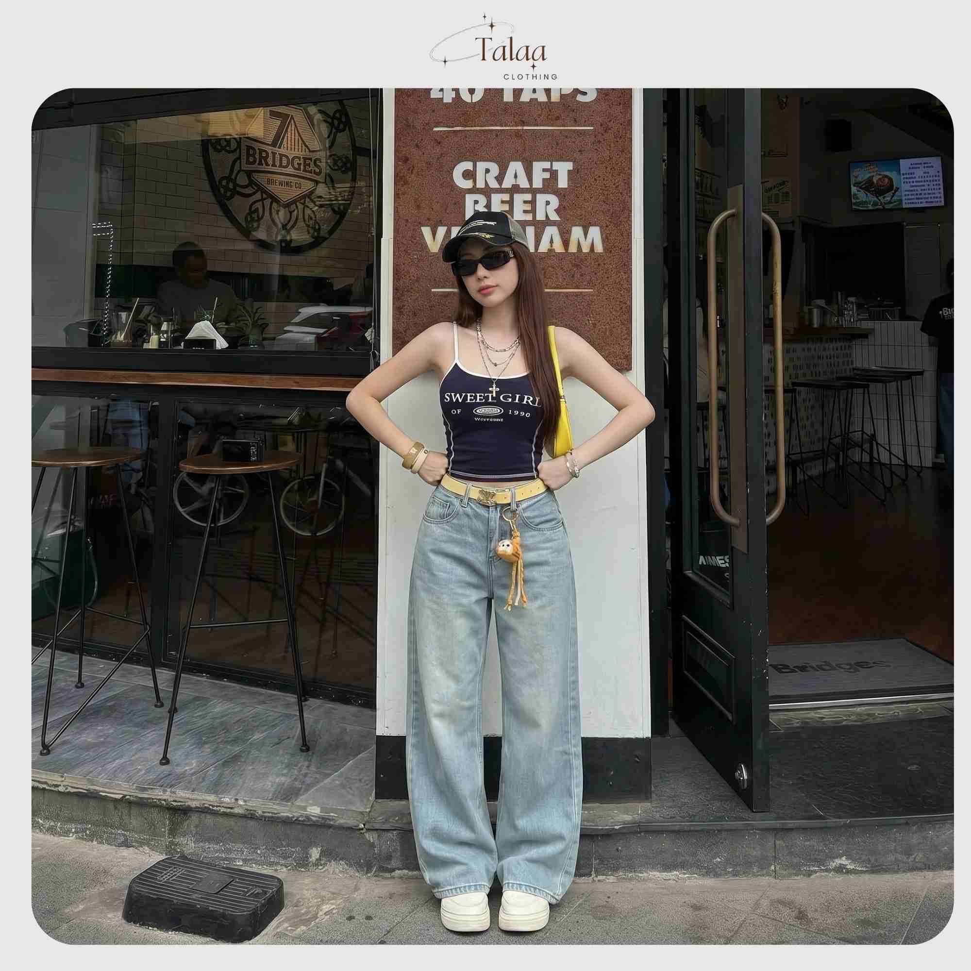 Quần Jean Suông Quốc Dân Cho Mọi Cô Nàng TaLaa - TL0061 - Ảnh 4