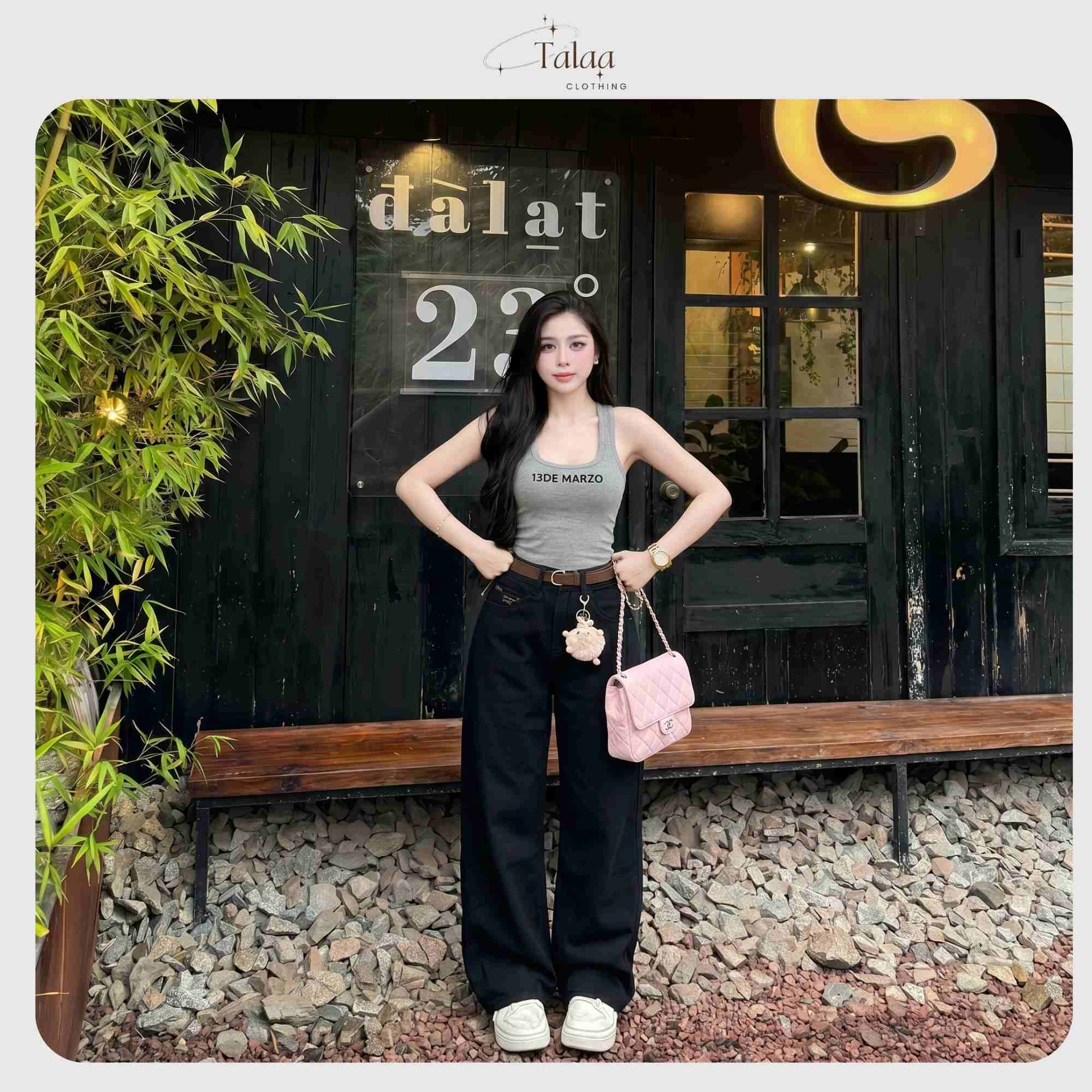 Quần Jean Suông Quốc Dân Cho Mọi Cô Nàng TaLaa - TL0061 - Ảnh 3