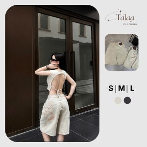 Quần Jean Boy Thụng Thêu Túi Sau TL-111 – Form Suông Cá Tính, Chất Kaki Cao Cấp