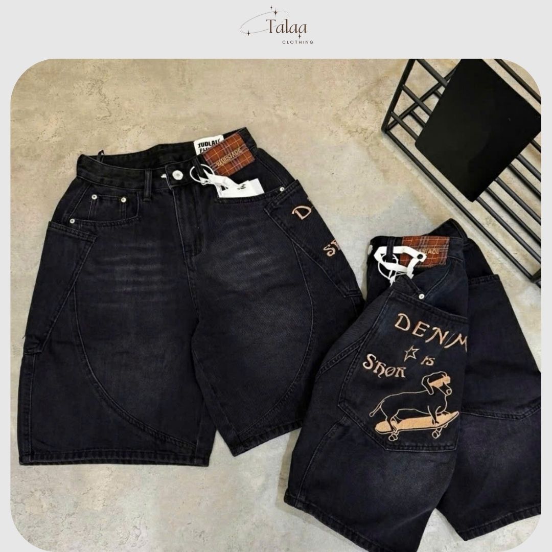 Quần Jean Boy Thụng Thêu Túi Sau TL-111 – Form Suông Cá Tính, Chất Kaki Cao Cấp - Ảnh 6