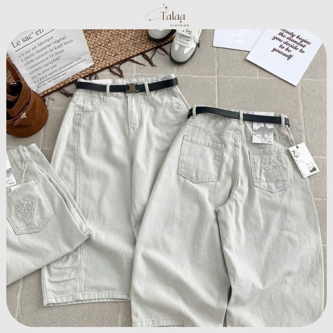 Quần Jean Lửng Thêu TaLaa Clothing TL-024 - Ảnh 3