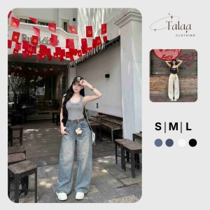 Quần Jean Suông Quốc Dân Cho Mọi Cô Nàng TaLaa - TL0061