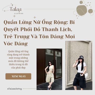 Quần lửng nữ ống rộng